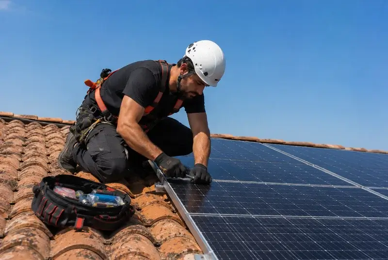 Maintenance et monitoring de panneaux solaires à Mégevette