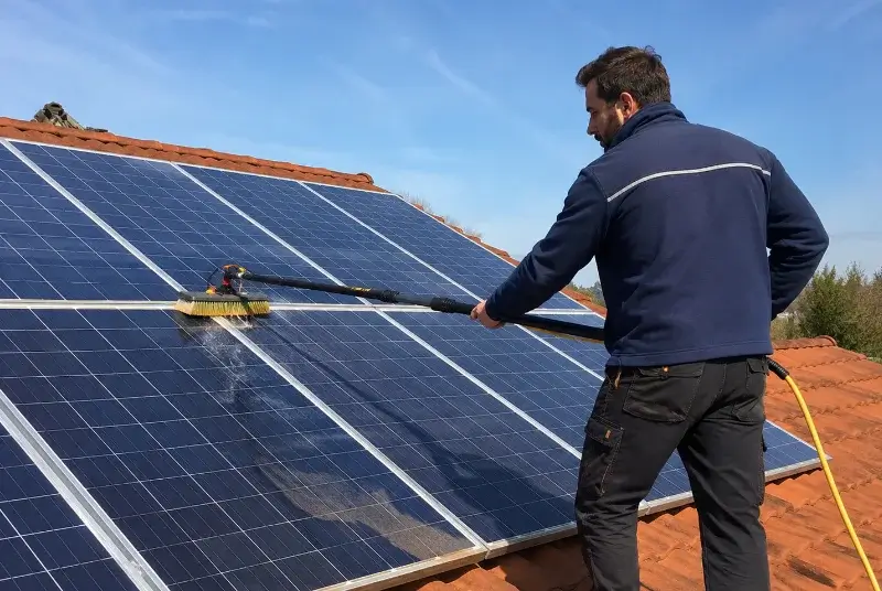 Nettoyage et entretien de panneaux solaires à Mégevette